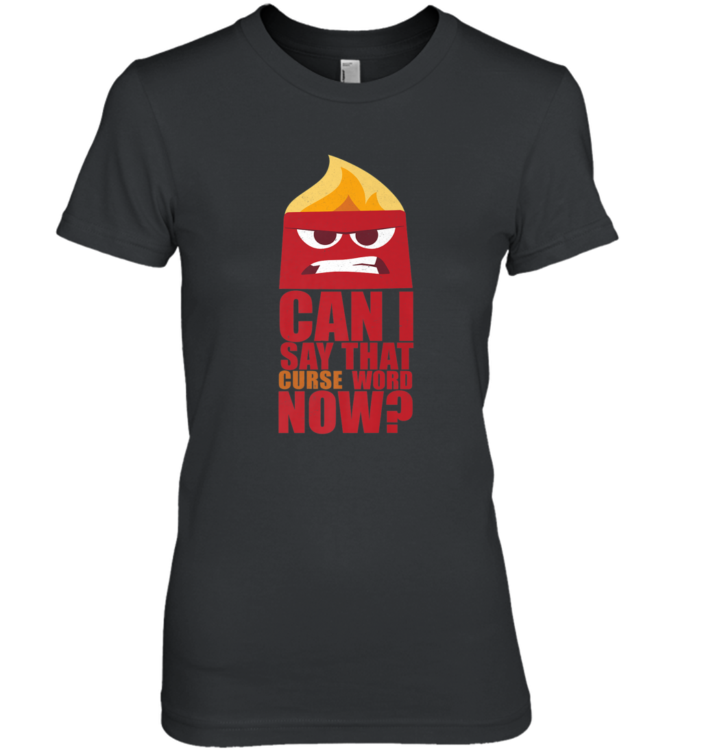 Disney Pixar Inside Out Anger Curse Quote Women's Premium T-Shirt