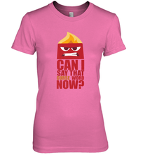 Load image into Gallery viewer, Disney Pixar Inside Out Anger Curse Quote Women&#39;s Premium T-Shirt
