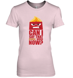 Disney Pixar Inside Out Anger Curse Quote Women's Premium T-Shirt