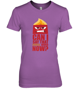 Disney Pixar Inside Out Anger Curse Quote Women's Premium T-Shirt