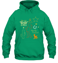 Load image into Gallery viewer, Disney Pixar Toy Story Howdy Partner Woody Shapes Hooded Sweatshirt
