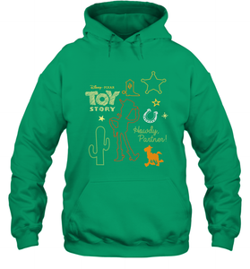 Disney Pixar Toy Story Howdy Partner Woody Shapes Hooded Sweatshirt