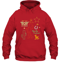 Load image into Gallery viewer, Disney Pixar Toy Story Howdy Partner Woody Shapes Hooded Sweatshirt
