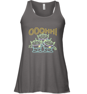 Disney Pixar Toy Story Neon Aliens Ooohh Women's Racerback Tank