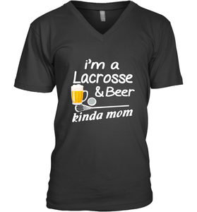 A Lacrosse Beer Kinda Mom Men's V-Neck