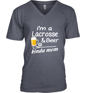 A Lacrosse Beer Kinda Mom Men's V-Neck