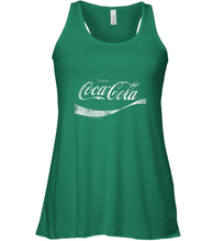 Load image into Gallery viewer, Coca Cola Vintage White Enjoy Logo Women's Racerback Tank
