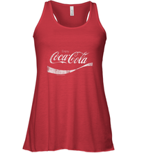 Load image into Gallery viewer, Coca Cola Vintage White Enjoy Logo Women's Racerback Tank
