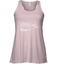 Load image into Gallery viewer, Coca Cola Vintage White Enjoy Logo Women's Racerback Tank
