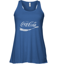 Load image into Gallery viewer, Coca Cola Vintage White Enjoy Logo Women's Racerback Tank
