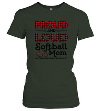 Load image into Gallery viewer, Proud And Loud Softball Mom Women&#39;s T-Shirt
