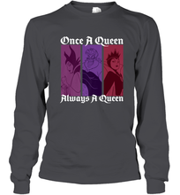 Load image into Gallery viewer, Disney Villains Once A Queen Always A Queen Long Sleeve T-Shirt
