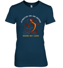 Load image into Gallery viewer, Disney Mulan Mushu Dragon Not Lizard Portrait Women's Premium T-Shirt
