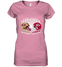 Load image into Gallery viewer, NFL Super bowl San Francisco 49ers vs. Kansas City Chiefs Women's V-Neck T-Shirt
