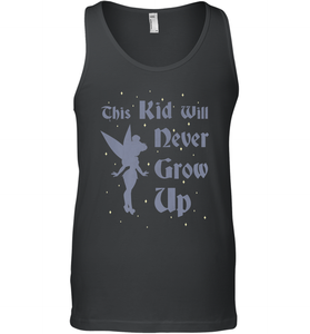 Disney Peter Pan Tinkerbell Never Grow Up Men's Tank Top