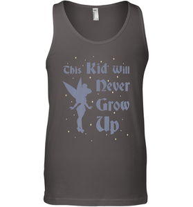 Disney Peter Pan Tinkerbell Never Grow Up Men's Tank Top