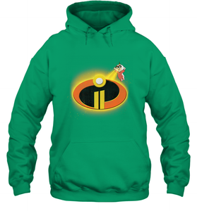 Disney Pixar Incredibles 2 Jack Jack Logo Hooded Sweatshirt