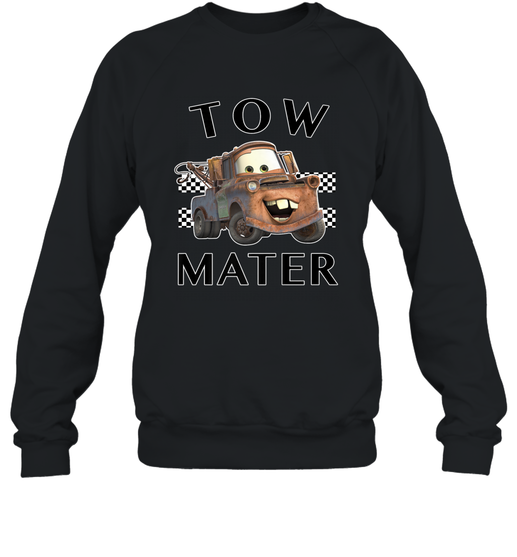 Disney Pixar Cars Tow Mater Finish Crewneck Sweatshirt