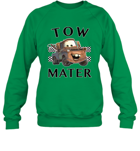 Disney Pixar Cars Tow Mater Finish Crewneck Sweatshirt