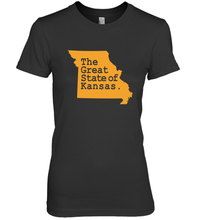 Load image into Gallery viewer, The Great State Of Kansas Women's Premium T-Shirt

