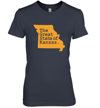 Load image into Gallery viewer, The Great State Of Kansas Women's Premium T-Shirt
