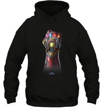 Load image into Gallery viewer, Marvel Avengers Endgame Infinity Stone Gauntlet Color Logo Hooded Sweatshirt
