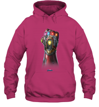 Load image into Gallery viewer, Marvel Avengers Endgame Infinity Stone Gauntlet Color Logo Hooded Sweatshirt
