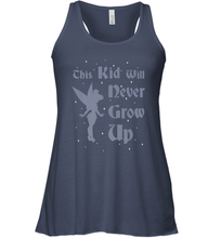 Load image into Gallery viewer, Disney Peter Pan Tinkerbell Never Grow Up Women&#39;s Racerback Tank
