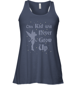 Disney Peter Pan Tinkerbell Never Grow Up Women's Racerback Tank