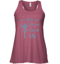 Load image into Gallery viewer, Disney Peter Pan Tinkerbell Never Grow Up Women&#39;s Racerback Tank
