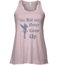 Load image into Gallery viewer, Disney Peter Pan Tinkerbell Never Grow Up Women&#39;s Racerback Tank
