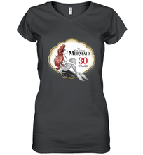 Load image into Gallery viewer, Disney The Little Mermaid 30th Anniversary Women's V-Neck T-Shirt
