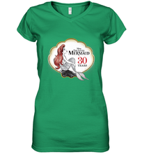 Load image into Gallery viewer, Disney The Little Mermaid 30th Anniversary Women's V-Neck T-Shirt
