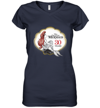 Load image into Gallery viewer, Disney The Little Mermaid 30th Anniversary Women's V-Neck T-Shirt
