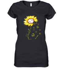 Load image into Gallery viewer, Baseball Proud Sunflower Women's V-Neck T-Shirt
