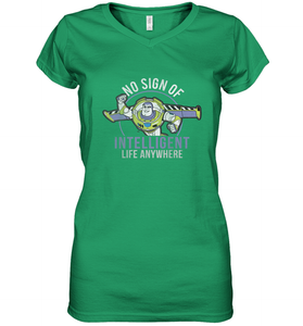 Disney Pixar Toy Story Buzz Lightyear Intelligent Life Women's V-Neck T-Shirt