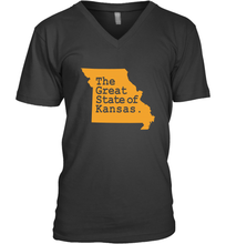 Load image into Gallery viewer, The Great State Of Kansas Men's V-Neck
