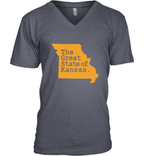 Load image into Gallery viewer, The Great State Of Kansas Men's V-Neck
