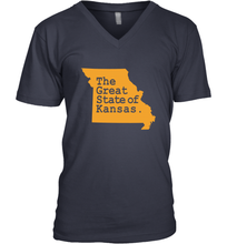 Load image into Gallery viewer, The Great State Of Kansas Men's V-Neck
