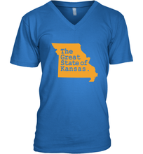 Load image into Gallery viewer, The Great State Of Kansas Men's V-Neck
