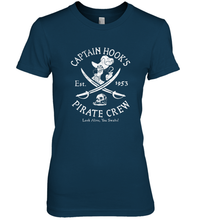 Load image into Gallery viewer, Disney Villains Captain Hook Pirate Crew Est 1953 Logo Women's Premium T-Shirt
