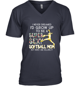 A Super Sexy Softball Mom Men's V-Neck