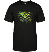 Load image into Gallery viewer, Legend Of Zelda Triforce Logo Paint Splatter Men's T-Shirt
