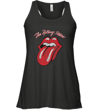 Load image into Gallery viewer, Mens The Rolling Stones Script Tongue Logo Women's Racerback Tank
