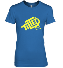 Load image into Gallery viewer, Fortnite Tilted (Yellow Logo) Women's Premium T-Shirt

