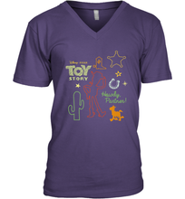 Load image into Gallery viewer, Disney Pixar Toy Story Howdy Partner Woody Shapes Men&#39;s V-Neck
