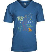 Load image into Gallery viewer, Disney Pixar Toy Story Howdy Partner Woody Shapes Men&#39;s V-Neck
