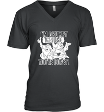 Load image into Gallery viewer, Disney Snow White Grumpy Cause You're Dopey Men's V-Neck
