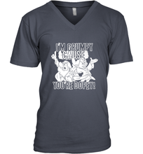 Load image into Gallery viewer, Disney Snow White Grumpy Cause You're Dopey Men's V-Neck
