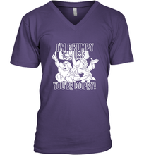 Load image into Gallery viewer, Disney Snow White Grumpy Cause You're Dopey Men's V-Neck
